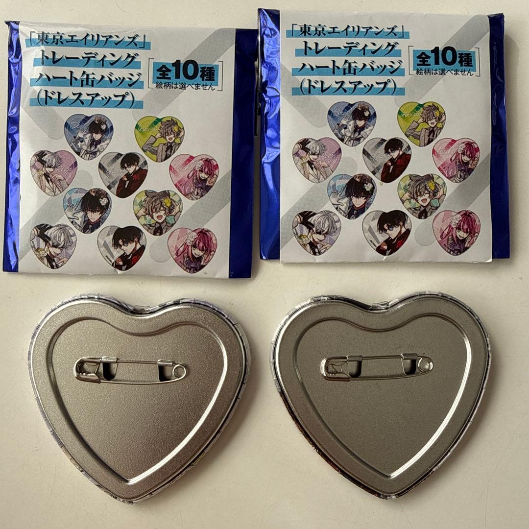 東京エイリアンズ ハート缶バッジ ドレスアップ - メルカリ