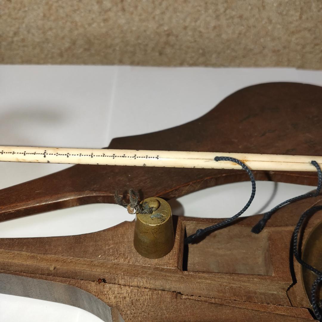 レトロアンティーク分銅 測り量り 竿はかり 天秤竿 秤吊り秤 薬秤 古民