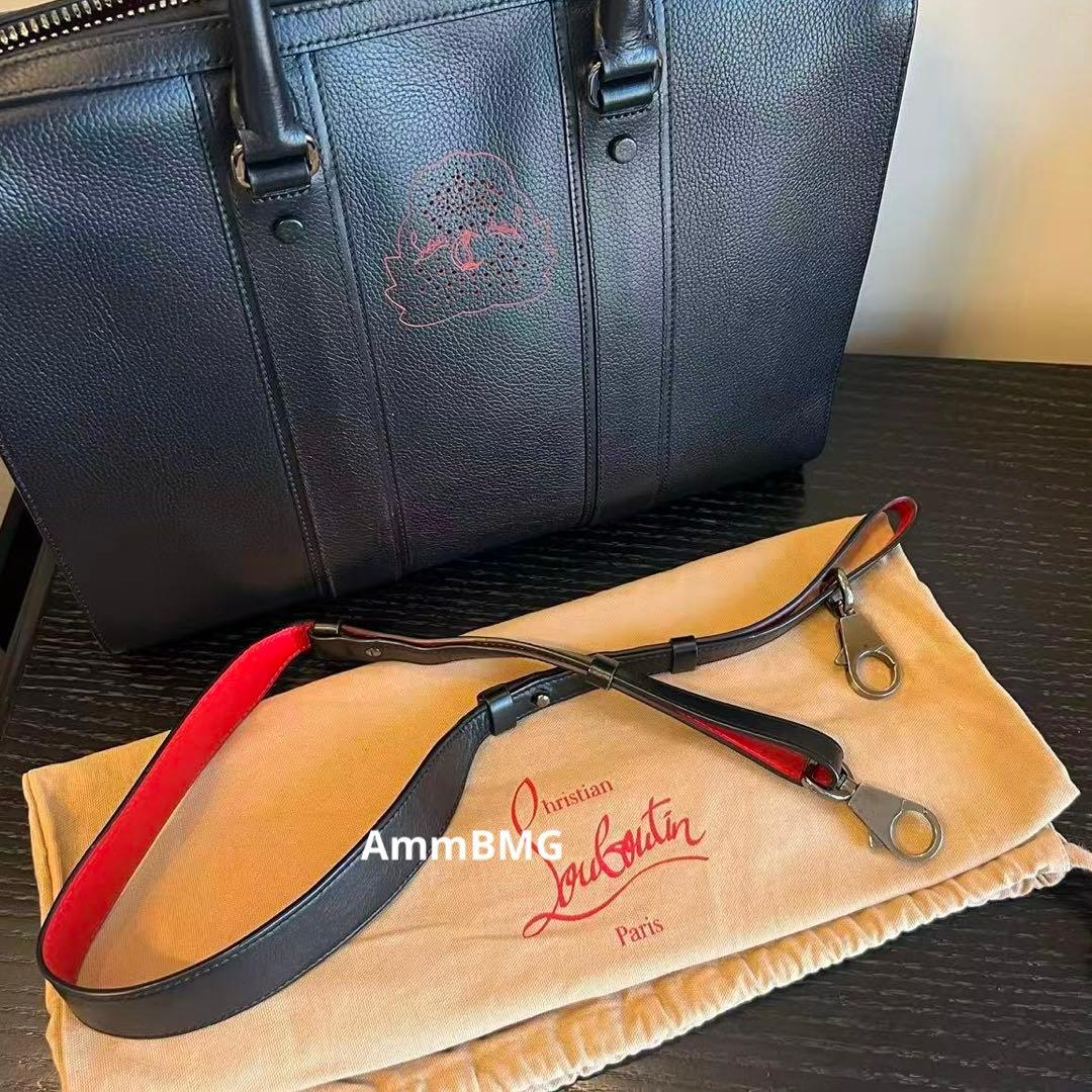 定価40万　美品 希少ルブタン 2way ブリーフケース 斜め掛け レザー　正規