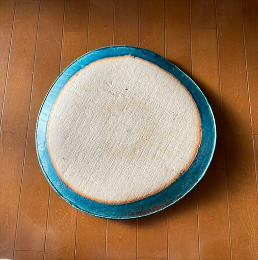 大嶺實清氏作青彩陶板47㎝