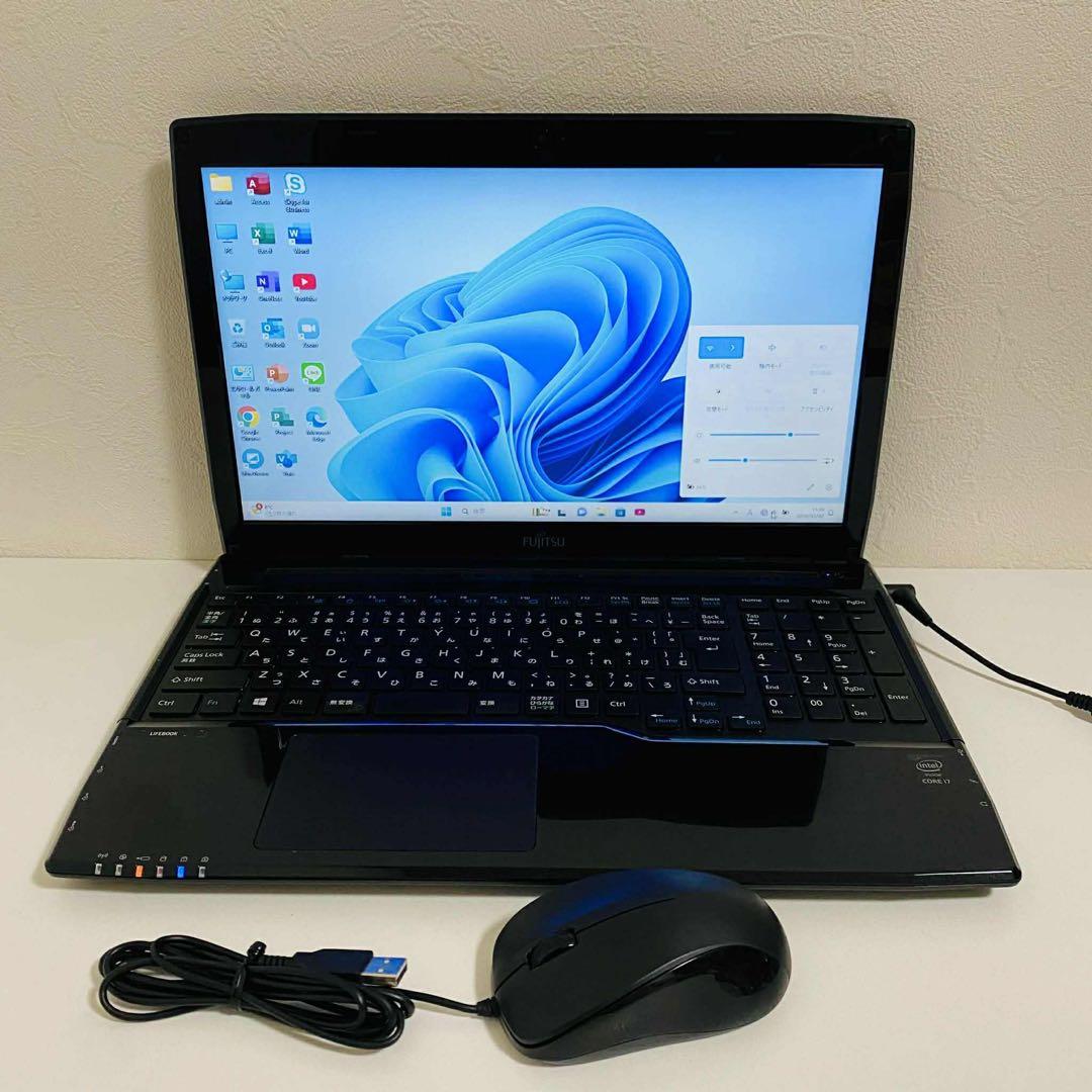 Y102 富士通ノートパソコンcore i7メモリ8G SSD高速Win11 - メルカリ