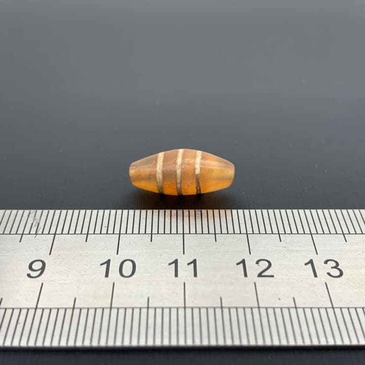 【アンティーク ビーズ】エッジドカーネリアン ビーズ 18.0mm