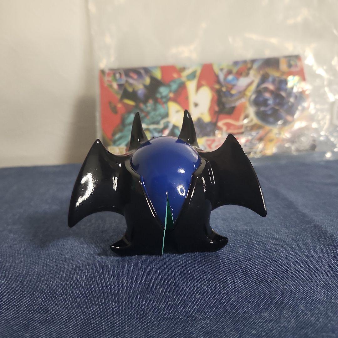 墓場の画廊　デビルマン　マスク　面取れ　ソフビ　グリーン　一部塗装剥がれ