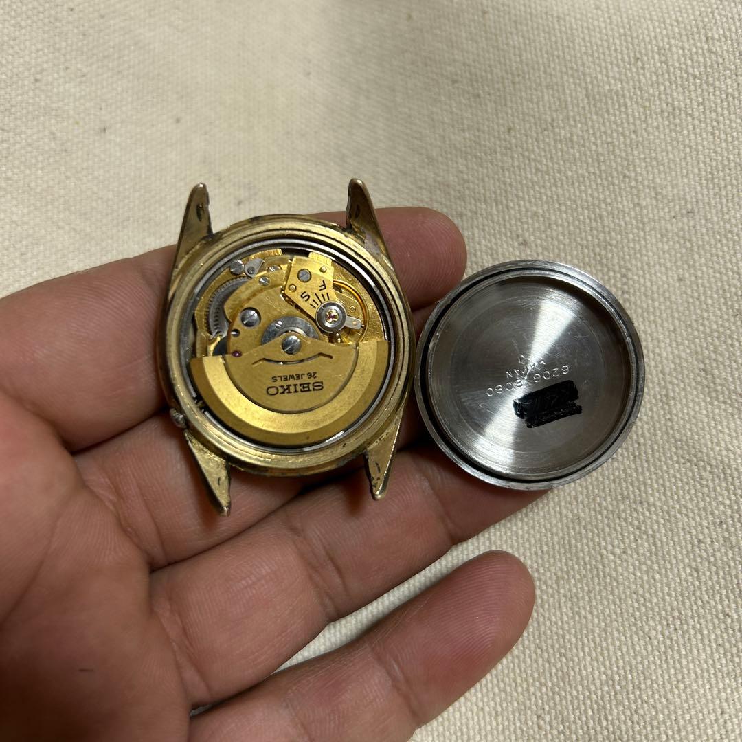 n*1様 Seiko 自動巻き 腕時計 ゴールド ブラック