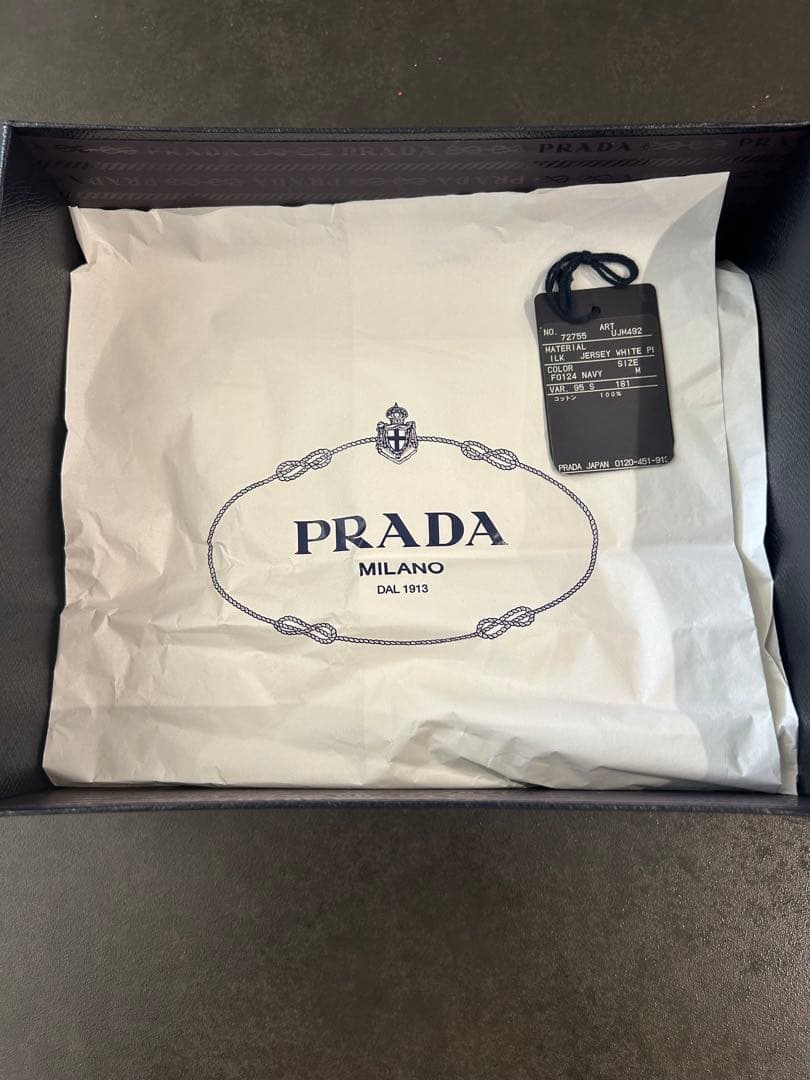 PRADA ネイビー Tシャツ M 2枚セット/ 新品 / UJM492