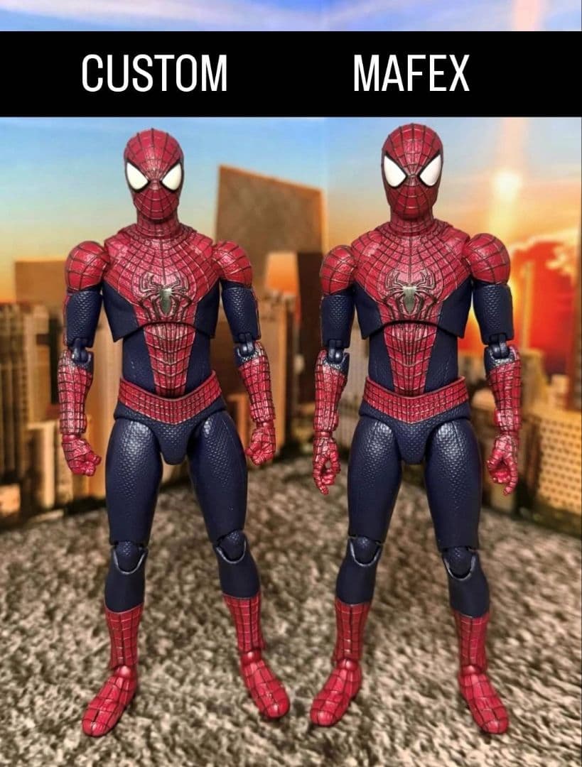 MAFEX アメイジングスパイダーマン ヘッドカスタム マフェックス