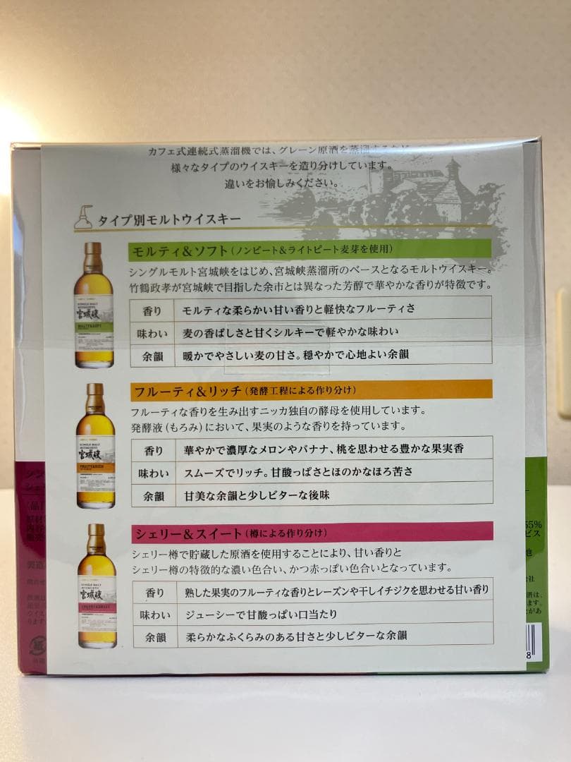 宮城峡蒸留所限定 シングルモルト 180ml ミニボトル 3本セット 新品未