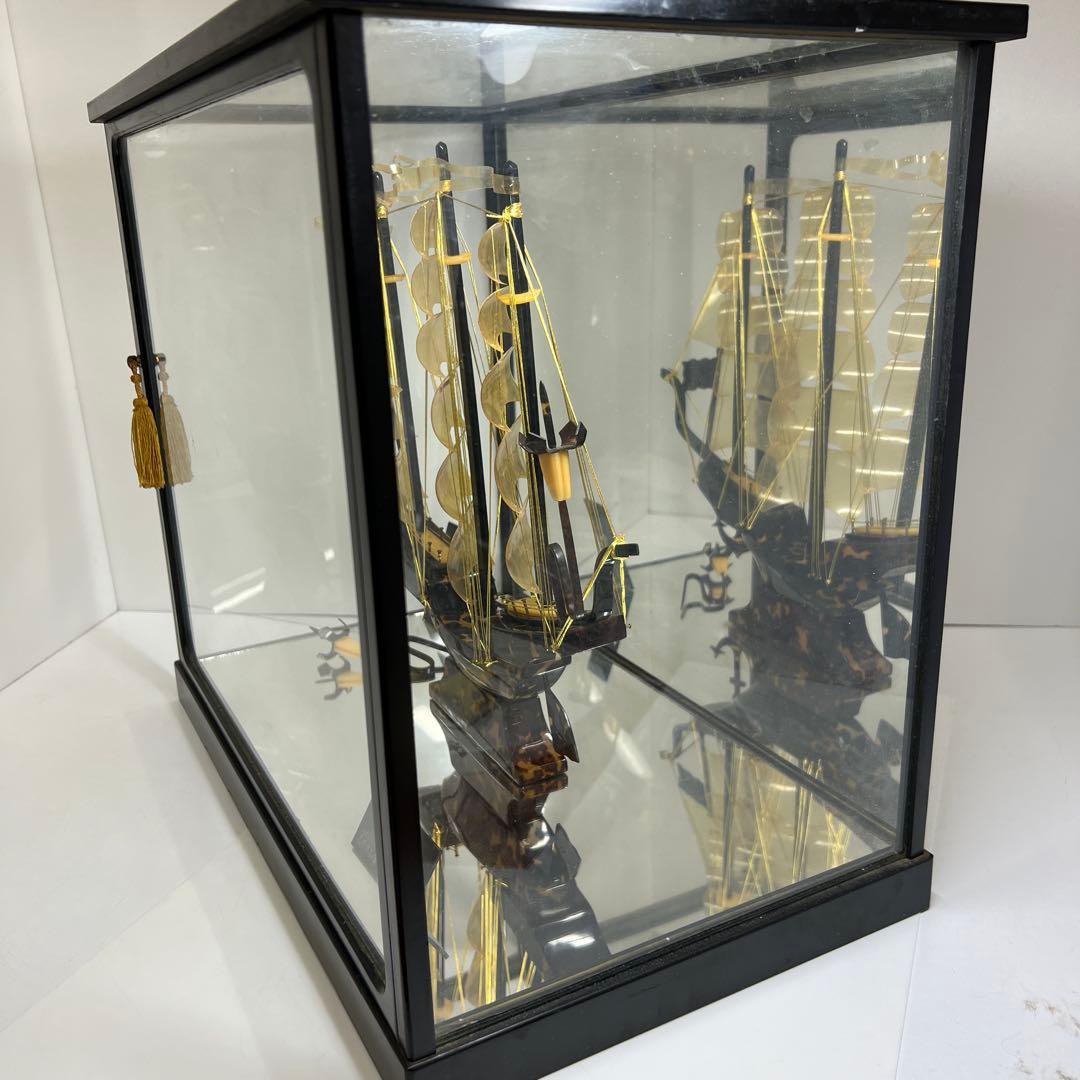 本鼈甲 オランダ船 ケース付 東Y7-1212①タトオ