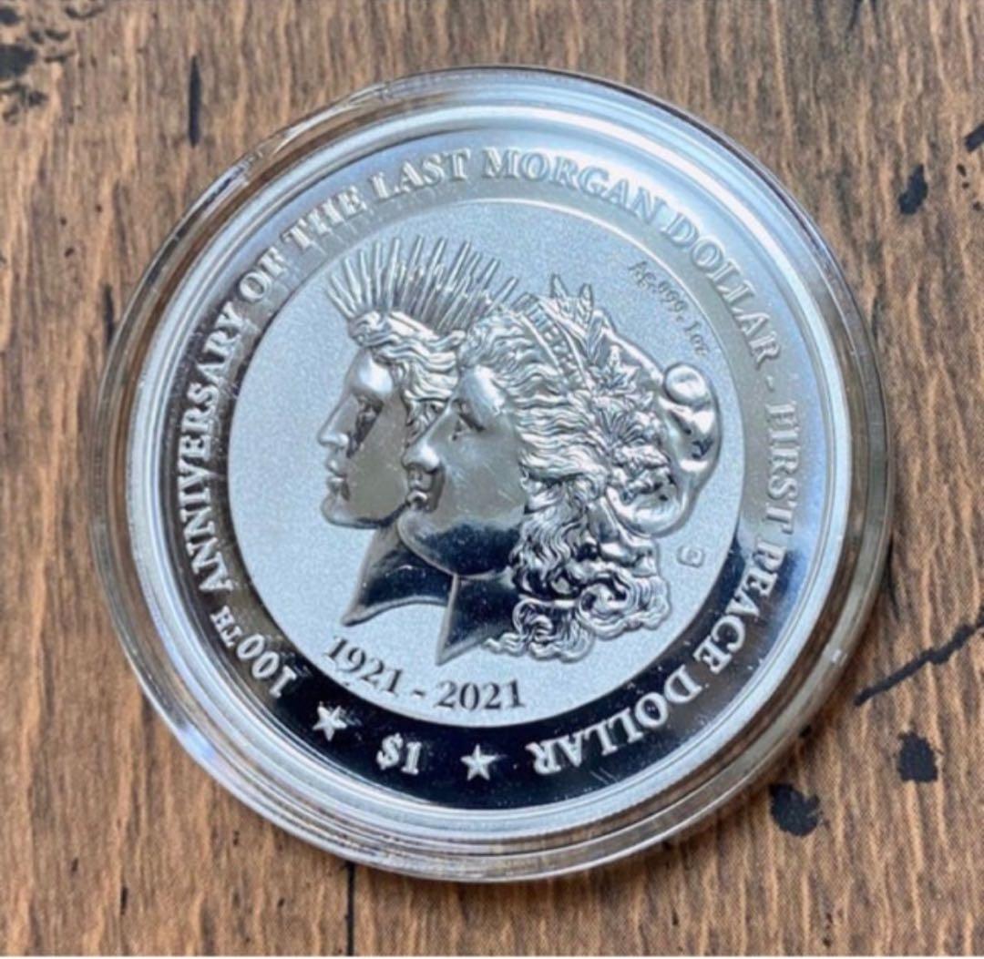 限定発行☆ピースダラー移行100周年記念銀貨 純銀 1オンス