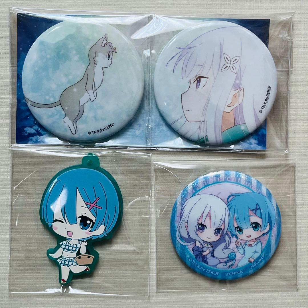 Re:ゼロから始める異世界生活 氷結の絆 劇場グッズ 缶バッジ エミリア