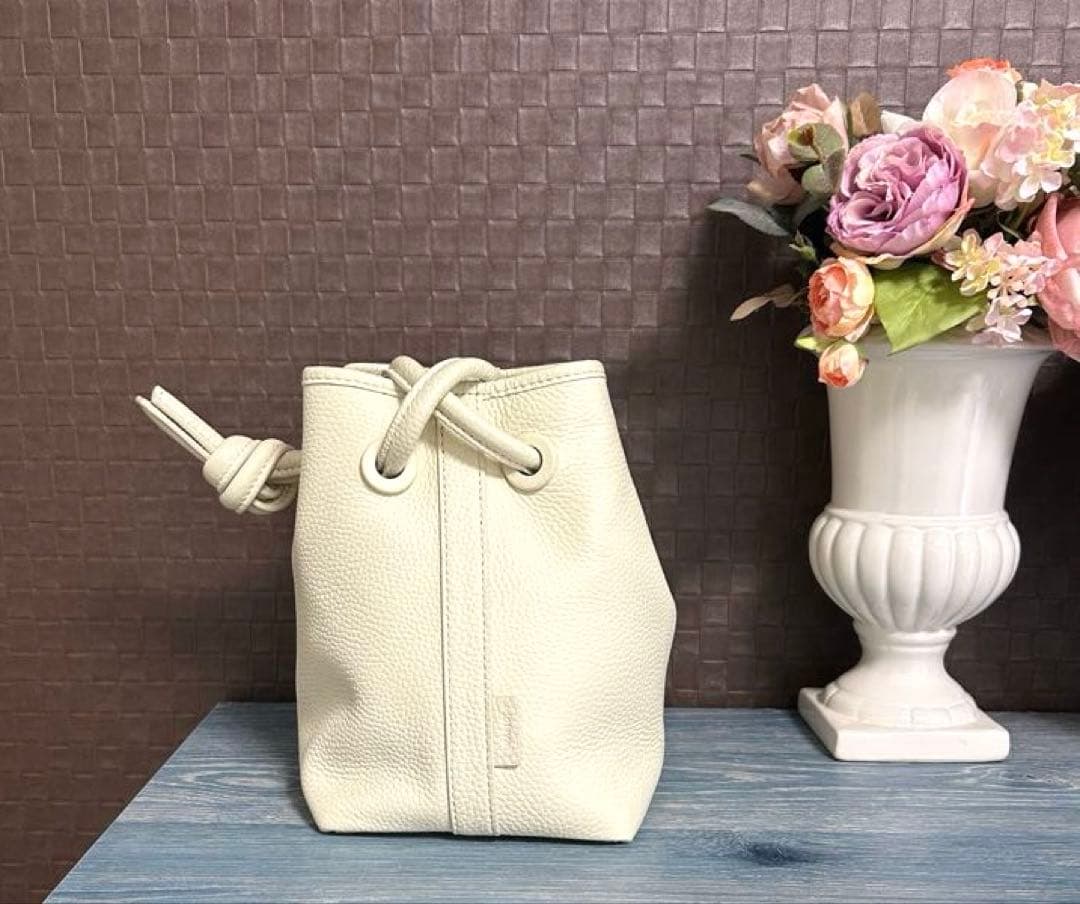 vasic bond mini アイボリー2way ショルダーバッグ