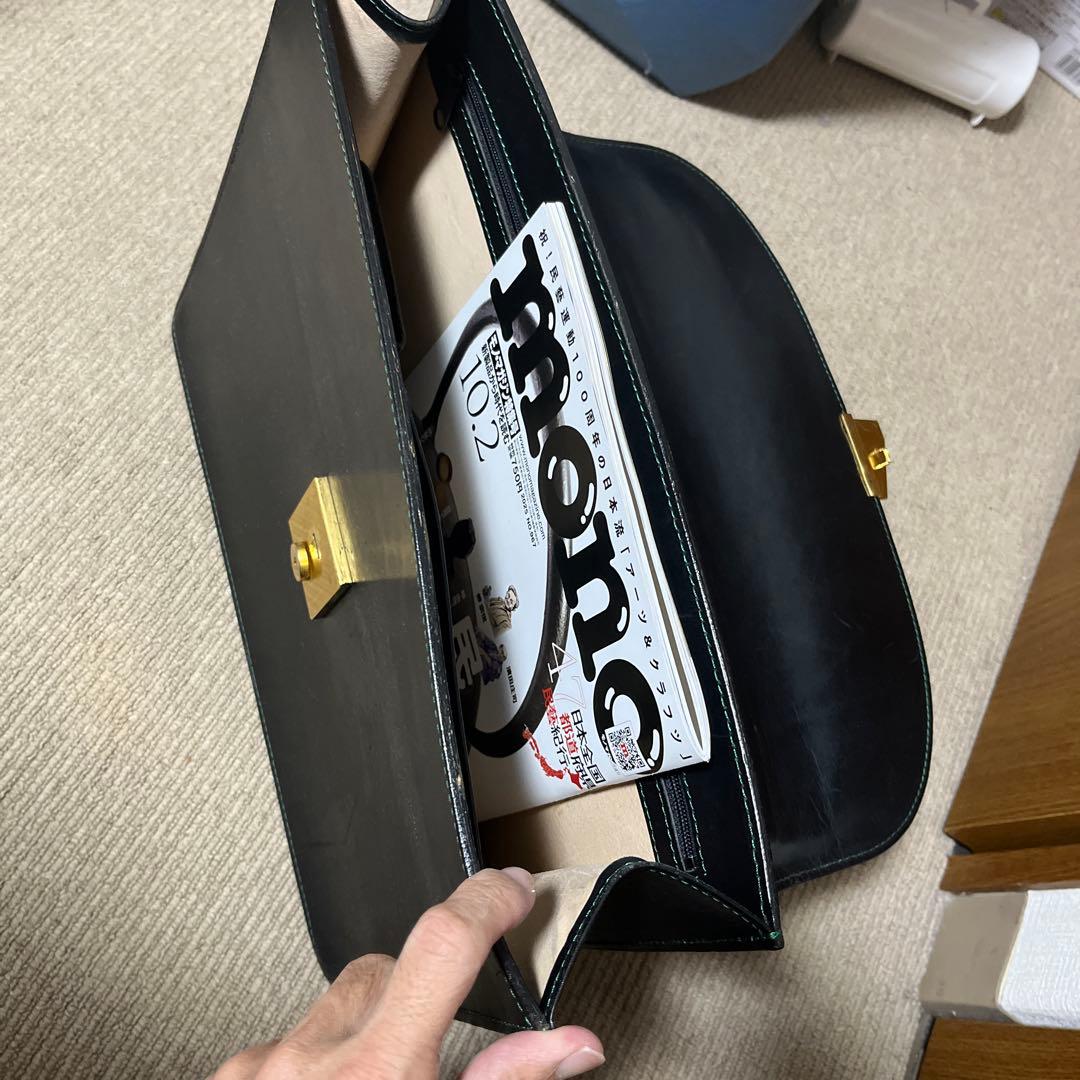 送料込みに変更　キタムラ　ビジネスバッグ　ブラックレザー　ダレスバッグ