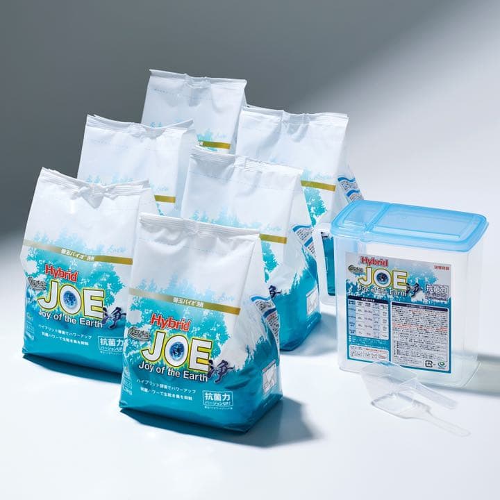 善玉バイオ洗剤 “ハイブリッド浄” 6袋セット ＜詰替用容器＆計量
