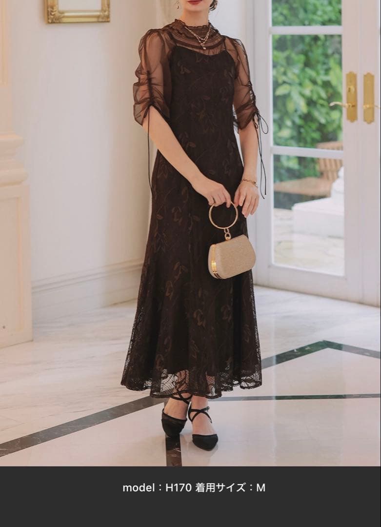 パーティードレス　シースルー　結婚式　新品タグ付き