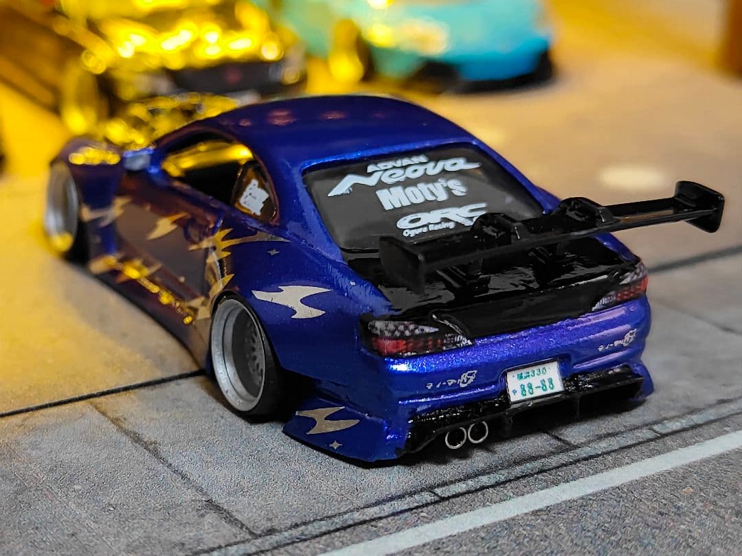 MINIGT トミカ改造 日産 S15 シルビア ドリ車☆ D1ホットウィール