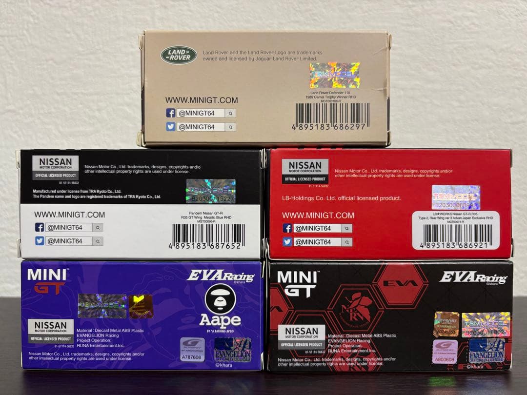 MINI GT GT-R エヴァ advan pandem land rover