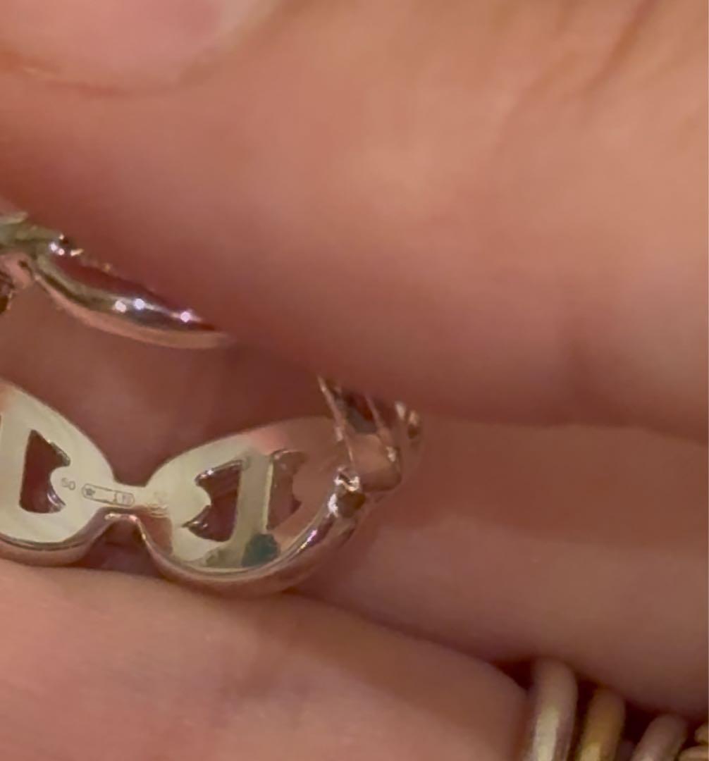 【未使用】HERMES エルメス　アンシェネリング　50 シェーヌダンクルリング