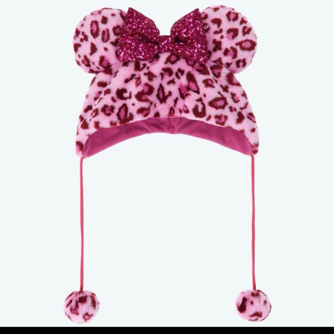 【新品】ミニーマウス　ファンキャップ　ヒョウ柄　3種3点セット　レオパード柄