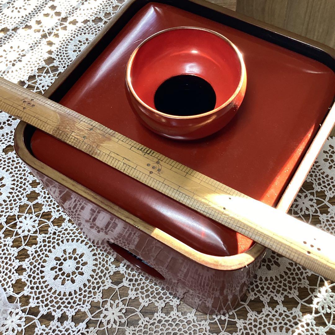 k2f3 朱杯台 漆器 年代物