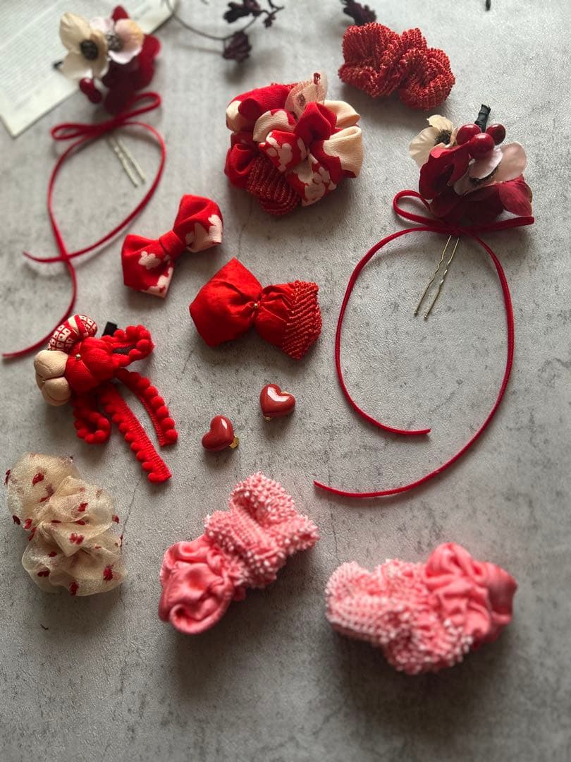 k*y様 七五三　七五三髪飾り　ヘッドドレス　着物髪飾り　リメイク髪飾り　060