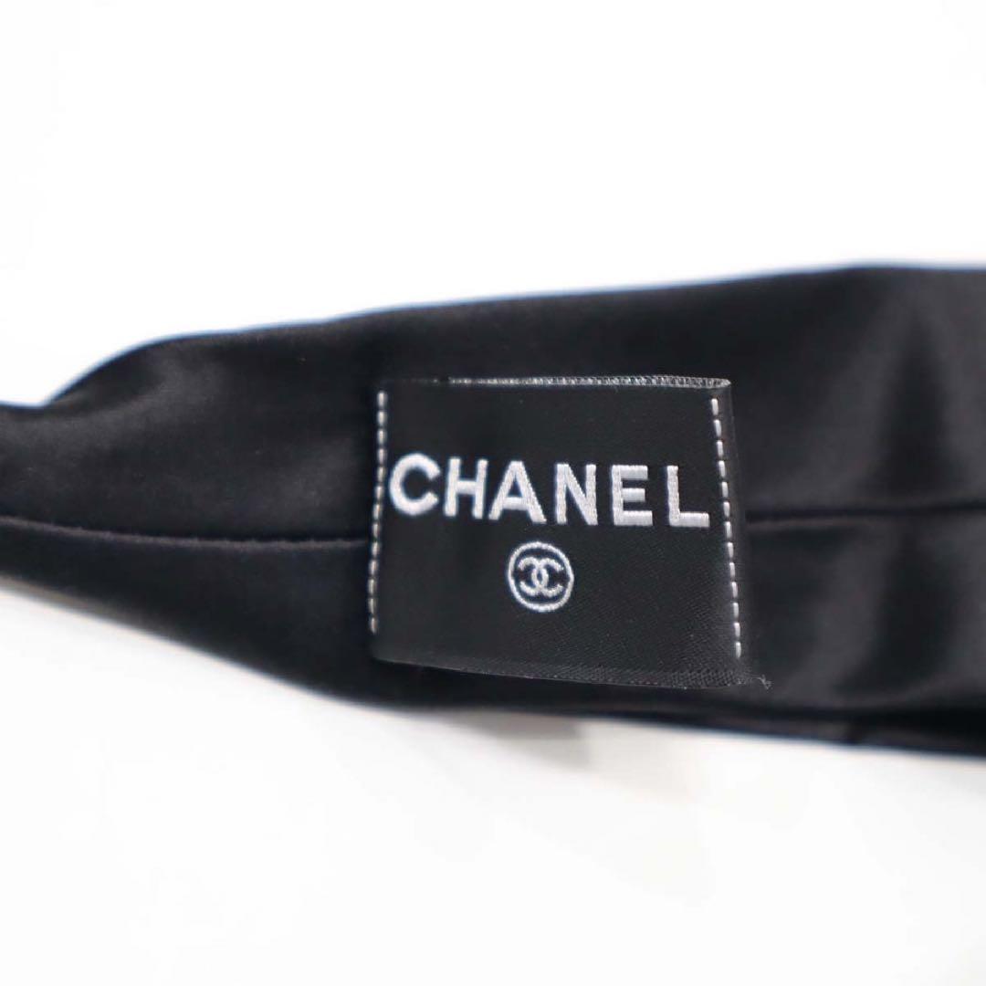 新品未使用　CHANEL ブラック リボン ヘアバンド　カチューシャ　おまけ付き