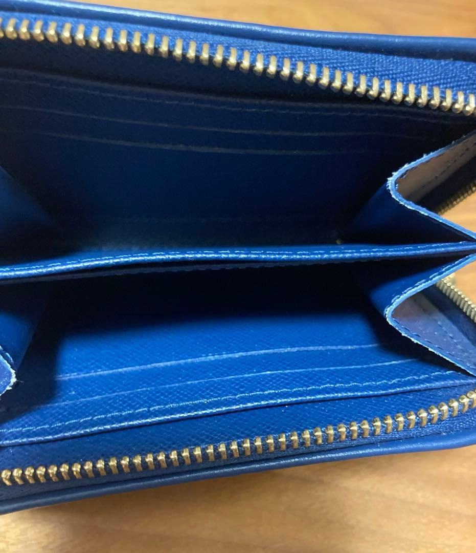 ルイヴィトン　ジッピーパース ジャガードデニム　マリーヌ