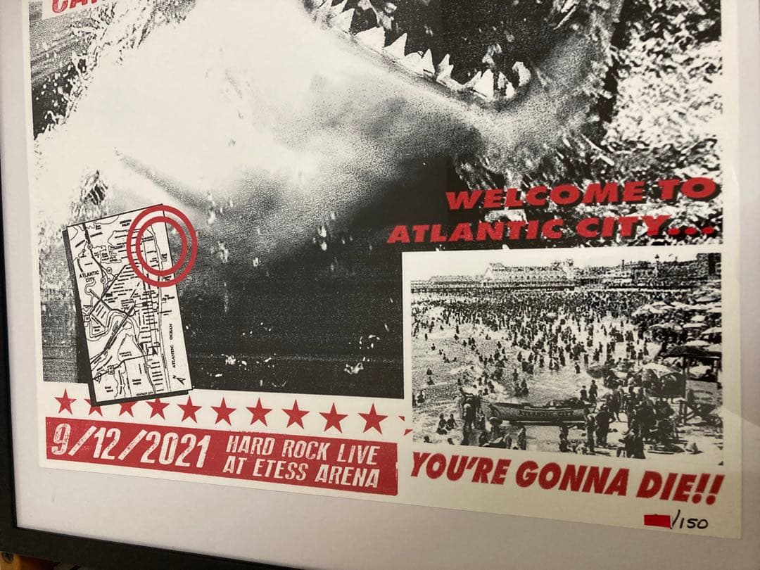 レア Guns N' Roses リトグラフ ガンズアンドローゼズ ポスター2日