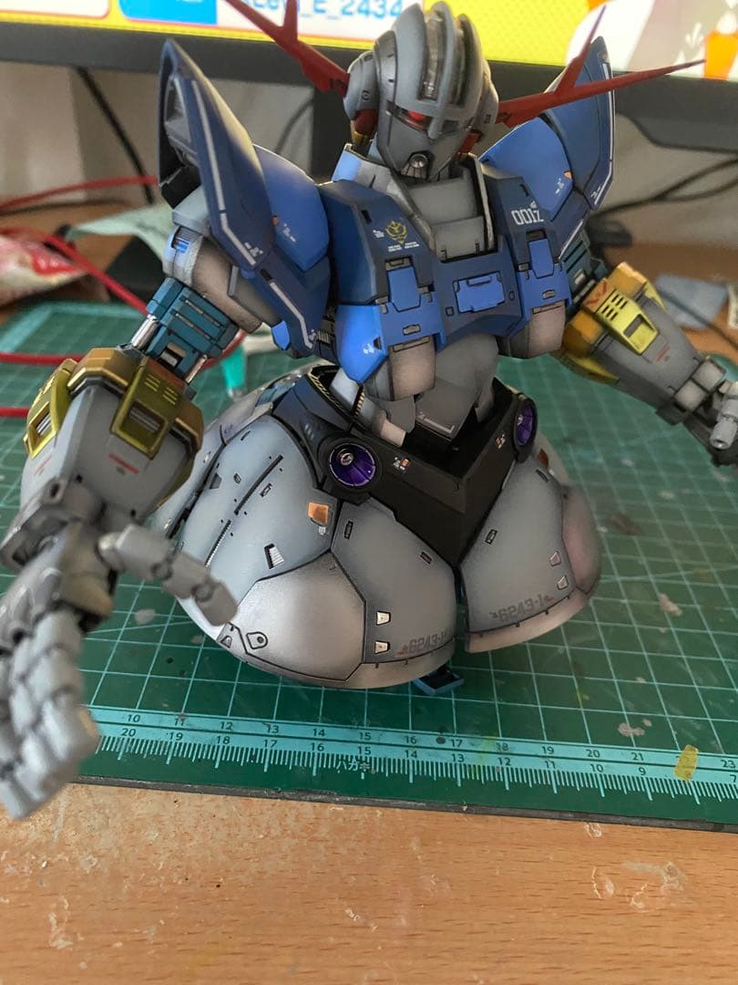 RG ジオング 全塗装 完成品【メッキ仕様】RG ジオング メカニカル