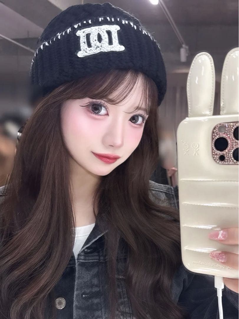 新品未開封タグ付き ダーリッチ DDロゴバスケットニットビーニー