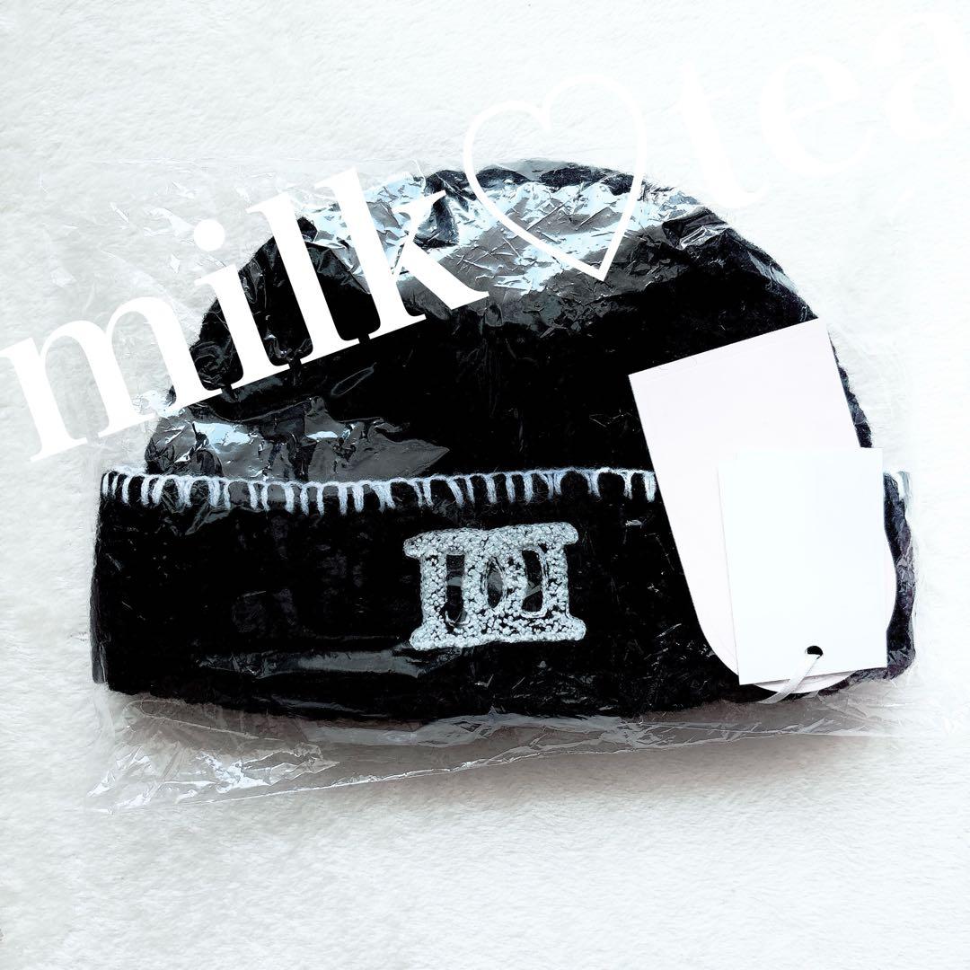 新品未開封タグ付き ダーリッチ DDロゴバスケットニットビーニー