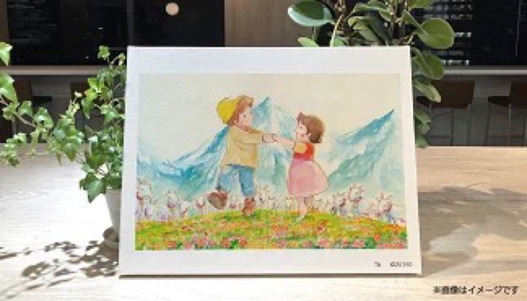 【流通数1点✨】アルプスの少女ハイジ〜春のダンス（水彩）、根拠4.5.6枚目参照