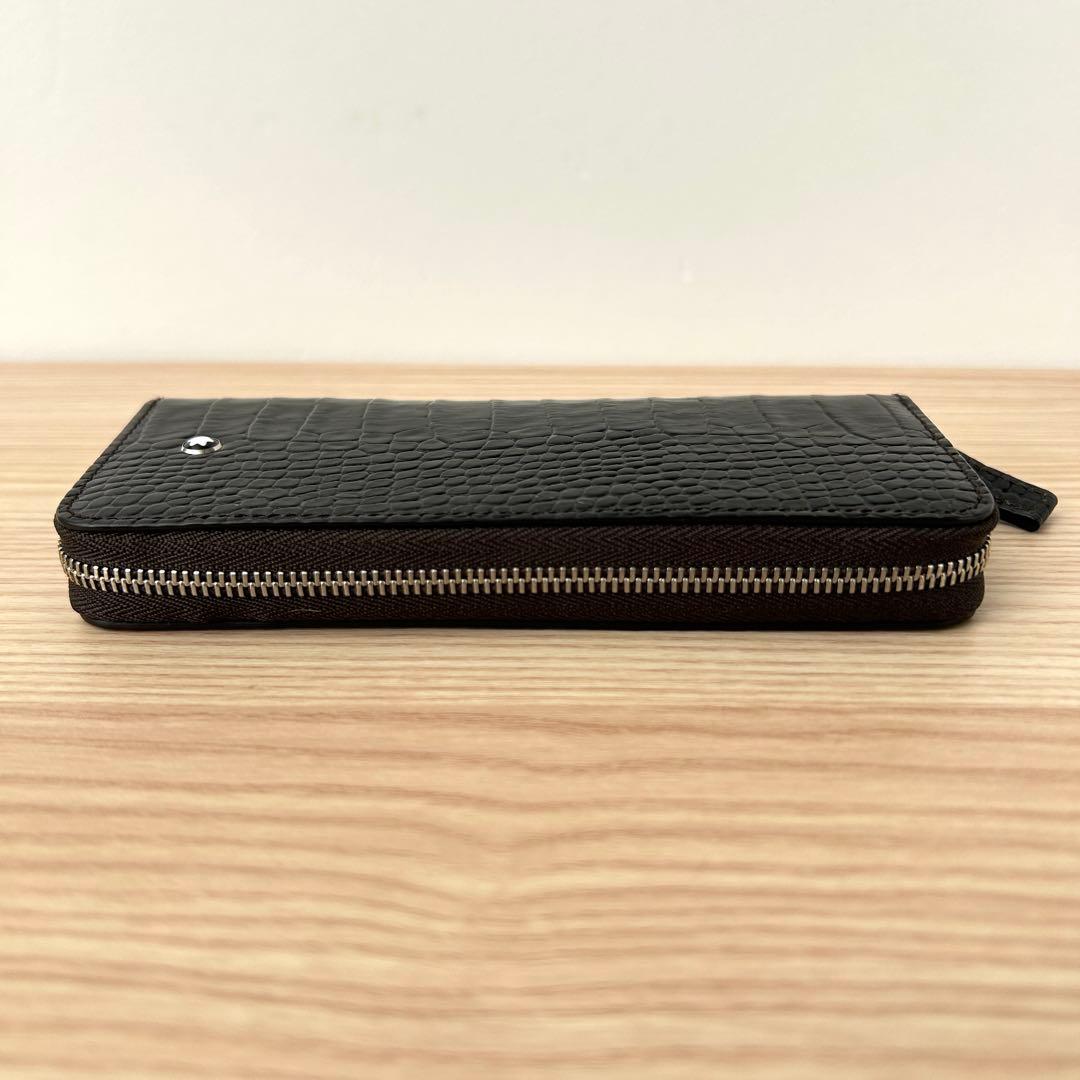 【良品✨️】モンブラン マイスターシュティック ペンケース クロコ型押し ブラック