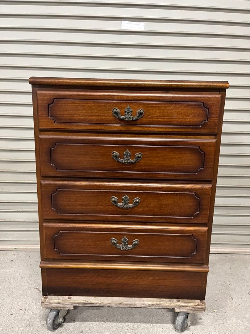 ☆karimoku カリモク家具 コロニアル キャビネット チェスト 4段収納