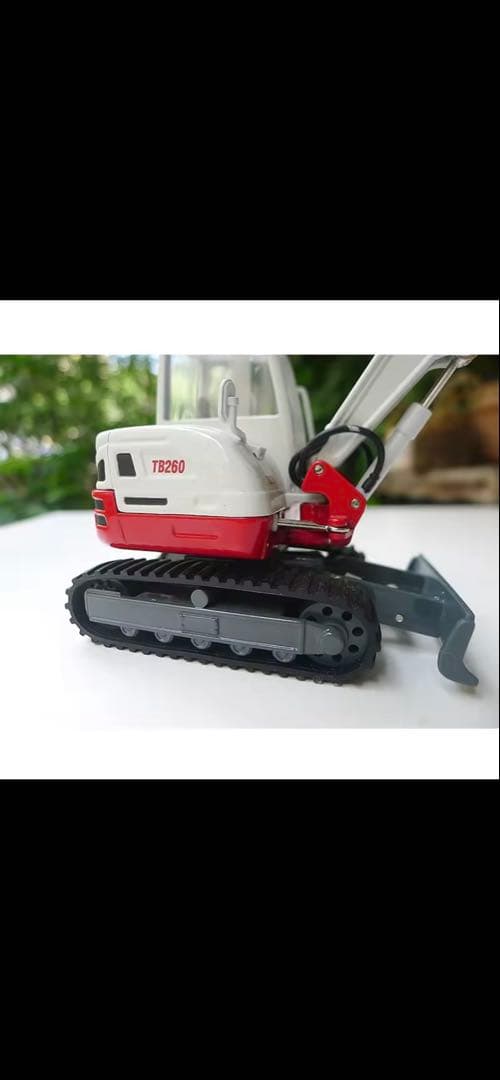 T286B ミニチュア重機 ホワイト/レッド1/35