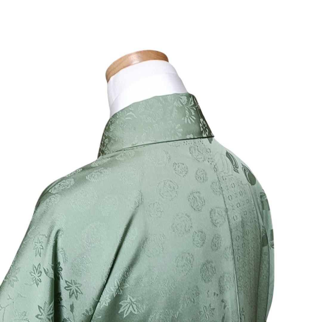 色無地反物 蘇州刺繍 未使用 アイスブルー