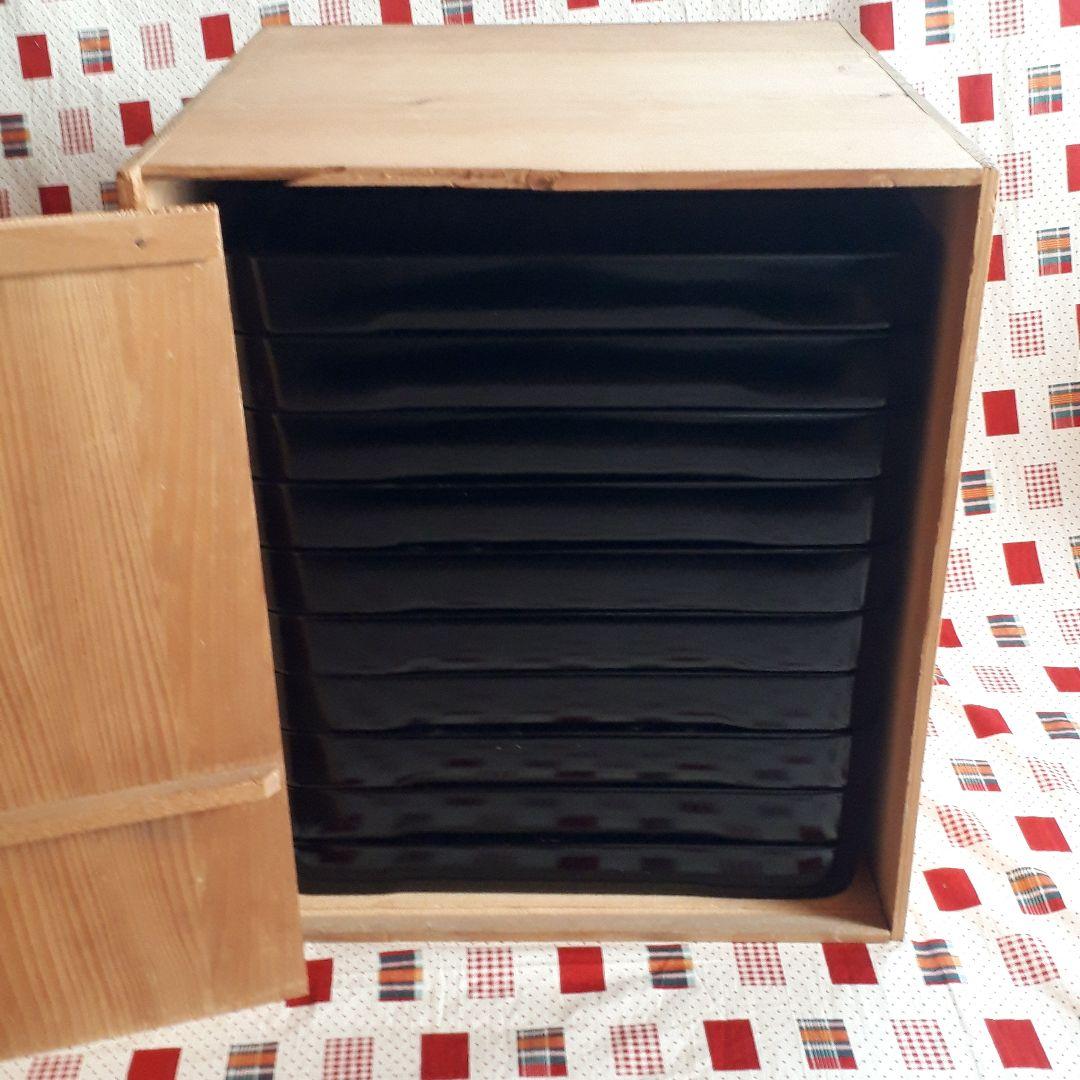 昭和レトロ 木箱入り 輪島塗 お膳 10客 漆器 お盆 - メルカリ