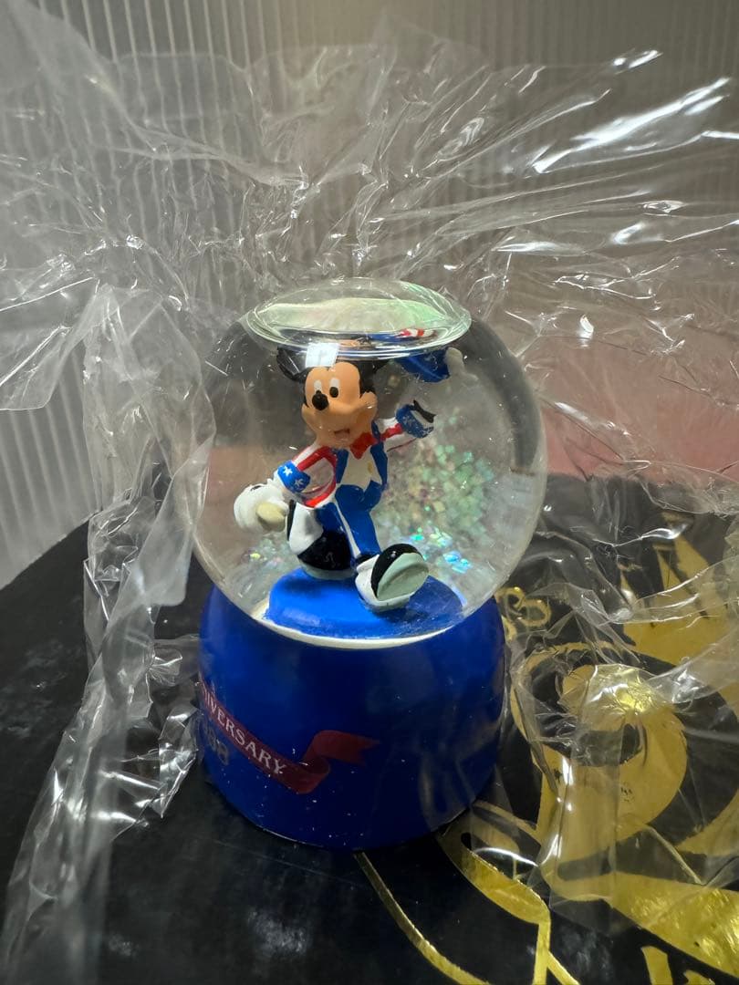 ディズニー スノーグローブ ミッキー 20周年 スノードーム ブック型