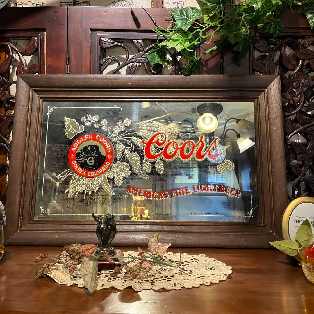 アメリカン雑貨 ビンテージパブミラー coors ビール - メルカリ