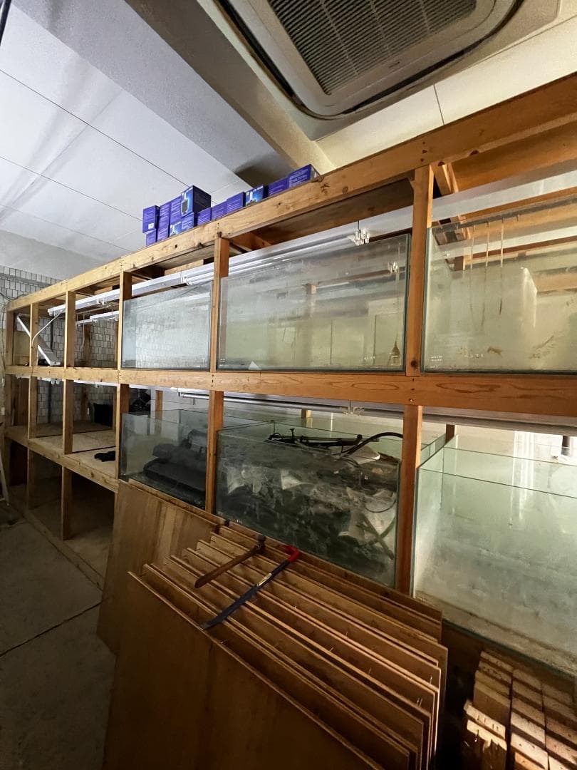 大きめ ガラス水槽 使用済品 中古 汚れあり 引き取り限定 埼玉 四角 四角い