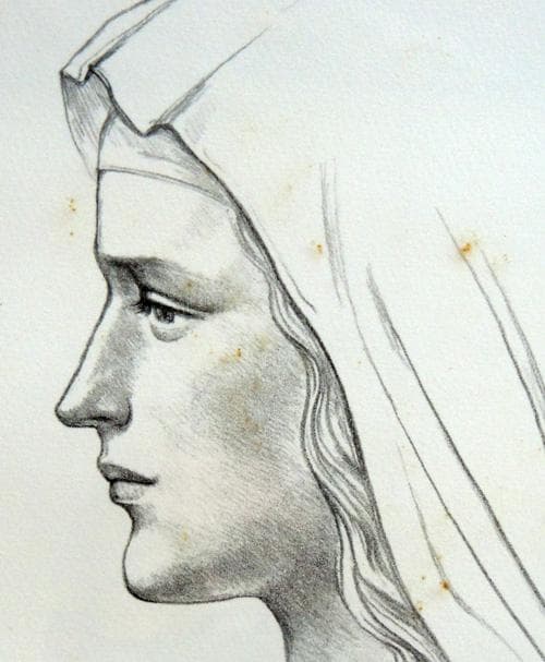 ミロ ◎ 舟越保武 ◎ 限定リトグラフ 「聖クララ」 セントクララ