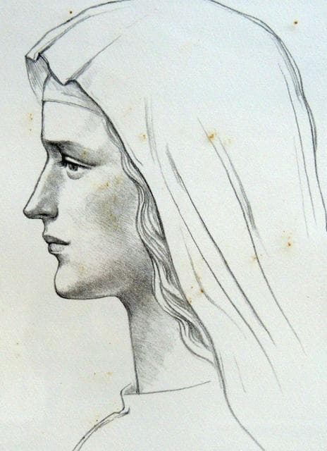 ミロ ◎ 舟越保武 ◎ 限定リトグラフ 「聖クララ」 セントクララ