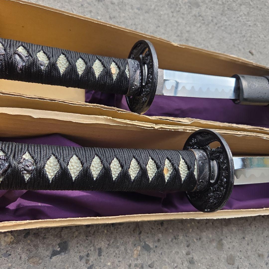 模造刀 黒石目 大刀 小刀 2本セット