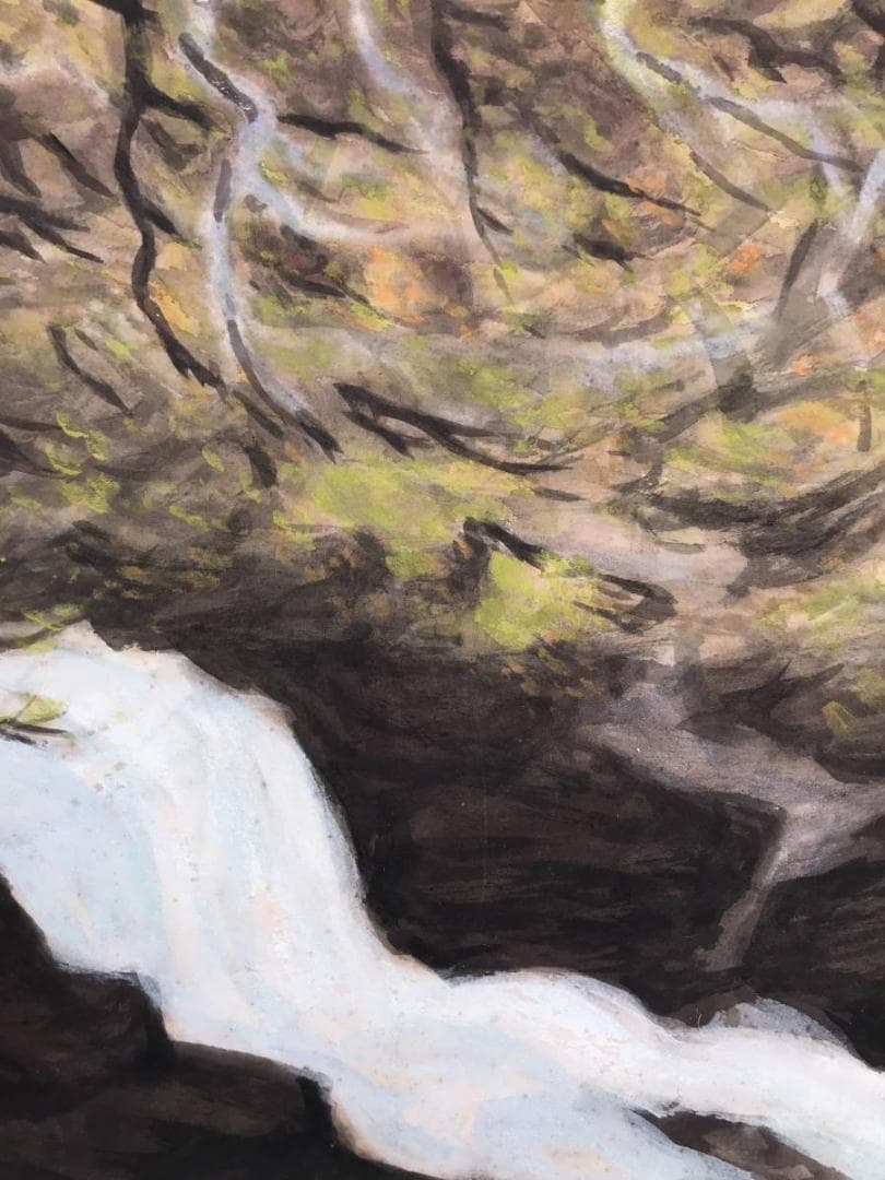 作者不詳/奥瀬図/山水図/横物/掛軸/名家伝来/AB-839