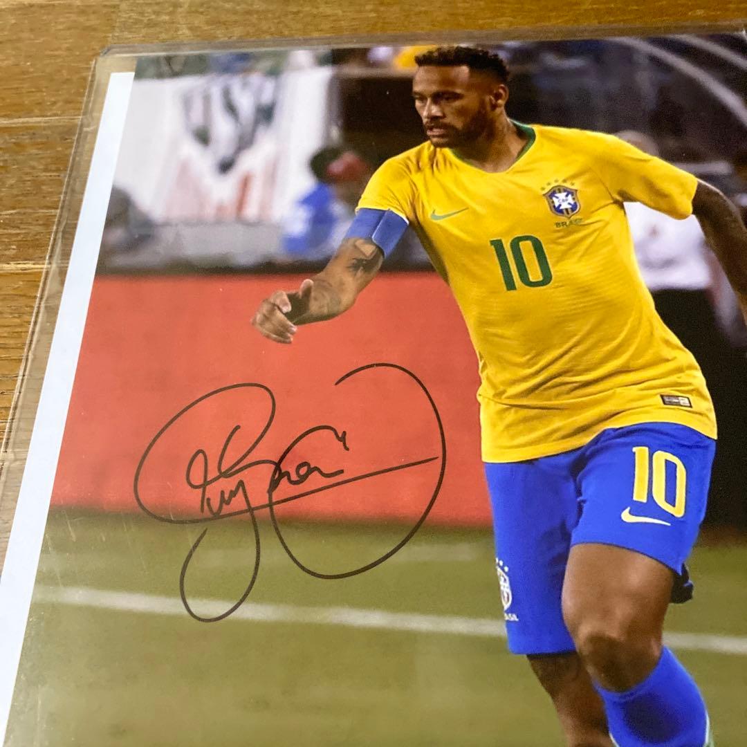 ネイマールサッカー選手サインと証明書