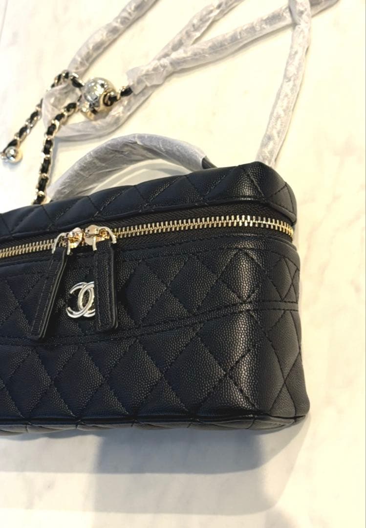 【非売品】CHANEL シャネル ノベルティ ブラックレザーショルダーバッグ