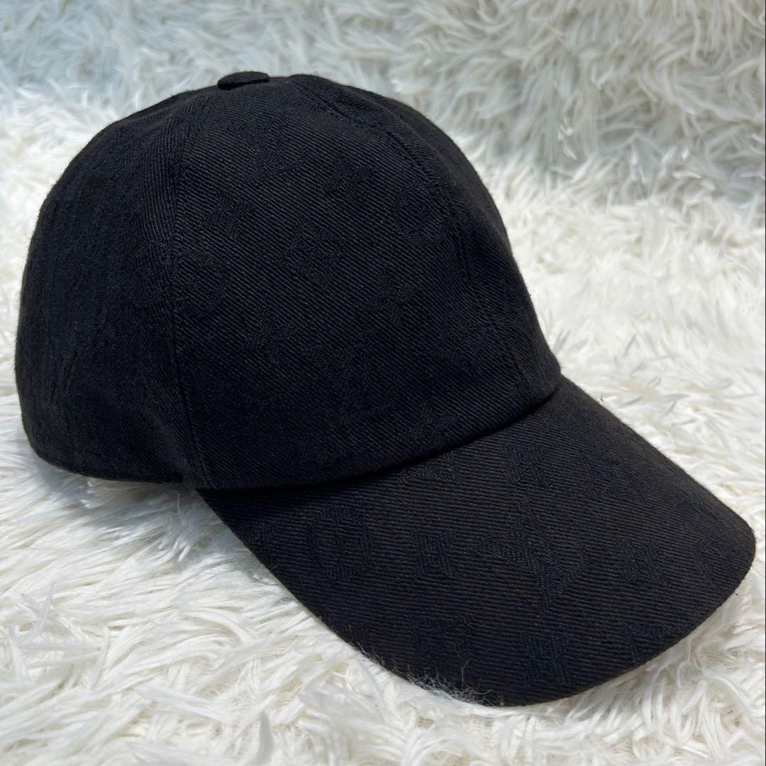 人気】ルイヴィトン キャスケット モノグラム エッセンシャル 帽子 黒 62