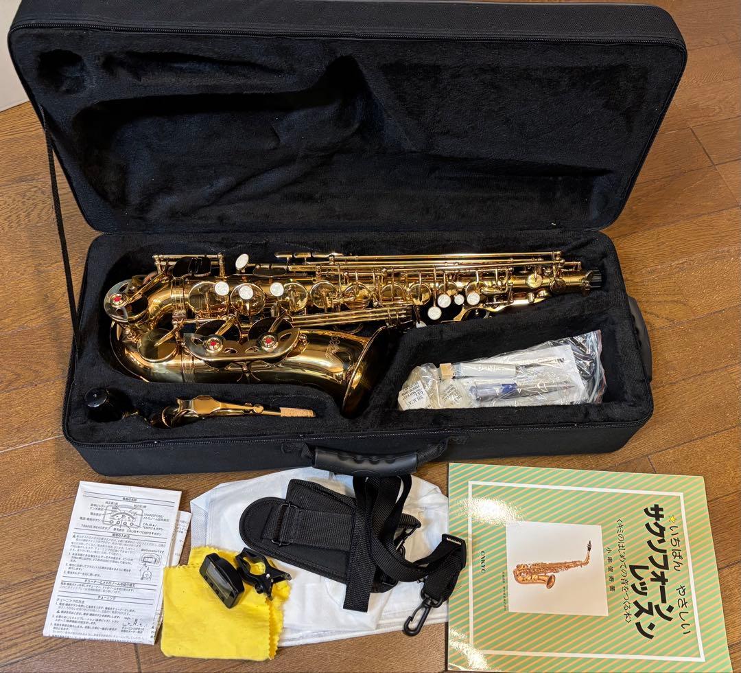 アルトサックス 初心者入門セット/ゴールド(送料込み)