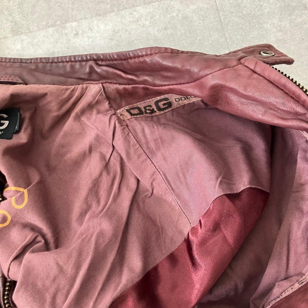 archive D&G ドルガバ レザー ジャケット/ブルゾン/size46 archive D&G