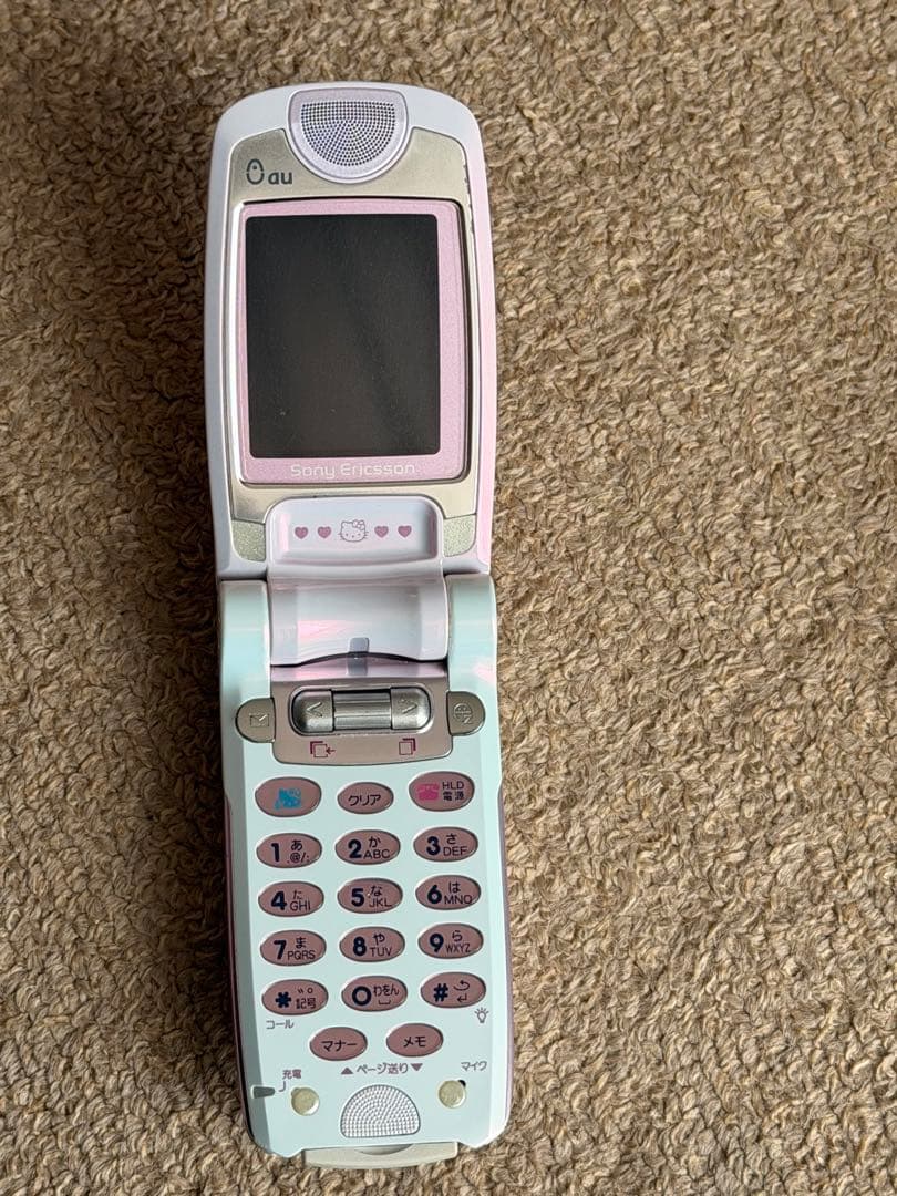 激レア] レトロ ハローキティ A3014S 携帯電話 本体 箱 セット