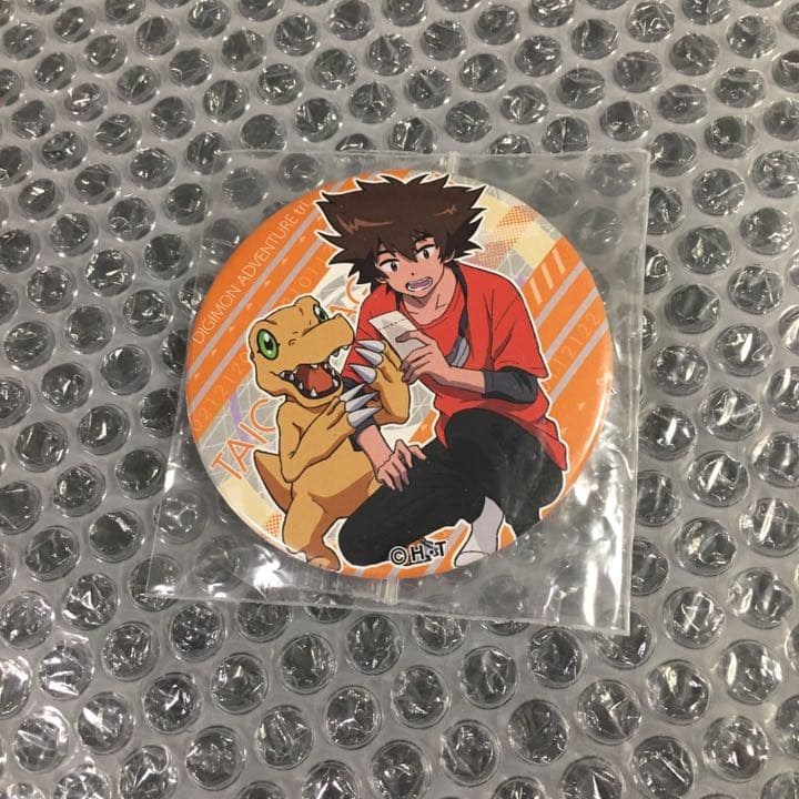 停止 八神太一 アグモン ドでか缶バッジ 2nd デジモンアドベンチャー